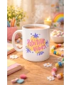 Positive Vibes Porselen Kupa MODEL 138 – Renkli Tasarım Motivasyon Kupası – Pozitif Enerji Veren Kahve & Çay Kupası