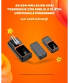 Powerbank 20000 mAh | 22.5W Hızlı Şarj, Dahili Kablolu, LCD Ekranlı Şarj Cihazı