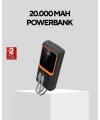 Powerbank 20000 mAh Dijital Ekranlı ve Çok Kablolu Hızlı Şarj Cihazı