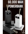 Powerbank 60.000 MAH Dijital Göstergeli 4 Portlu Taşınabilir