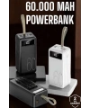 Powerbank 60.000 MAH Dijital Göstergeli 4 Portlu Taşınabilir