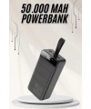 Powerbank Çoklu Şarj Girişi 50.000 Mah Taşınabilir Dijital Göstergeli