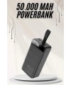 Powerbank Çoklu Şarj Girişi 50.000 Mah Taşınabilir Dijital Göstergeli