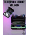 Powerbank Özellikli Kablosuz Bluetooth Kulaklık RGB Işıklı