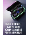 Powerbank Özellikli Kablosuz Bluetooth Kulaklık RGB Işıklı