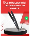 Profesyonel 2025 Saç Düzleştirici Isı Ayarlı Titanyum Seramik Plakalı A Kalite Orijinal