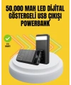 Profesyonel 50.000 mAh Powerbank – Aynı Anda Birden Fazla Cihaz Şarj Eden, Dayanıklı ve Güvenli Taşınabilir Şarj Cihazı
