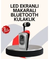 Profesyonel Bluetooth Kulaklık – Klipsli, Titreşimli, Dijital Göstergeli