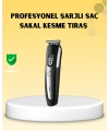 Profesyonel Saç ve Sakal Kesme Tıraş Makinesi Kablosuz Ergonomik Tasarım