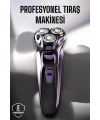 Profesyonel Şarjlı Saç ve Sakal Tıraş Makinesi Hassas Kesim