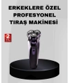 Profesyonel Şarjlı Tıraş Makinesi Ayarlanabilir Başlıklı Kablosuz