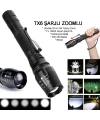 Profesyonel Tx6 Şarjlı Zoomlu El Feneri Watton Wt-241