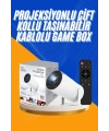 Projeksiyon Cihazı Video Oyun Konsolu 8 GB Hafıza LCD Ekran Kumandalı