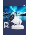 Projeksiyon Cihazı Video Oyun Konsolu Projektör Taşınabilir Ayaklı Çift Kollu 4K Çözünürlüklü
