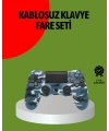 PS4 Kablosuz Oyun Kolu Gecikmesiz Bağlantılı Ergonomik Tasarımlı
