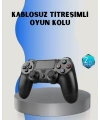 PS4 Uyumlu Kablosuz Oyun Kolu – Gerçekçi Titreşimli Geri Bildirim
