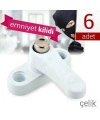 Pvc Kapı Pencere Emniyet Kilidi -  Pimapen Kilidi - ÇELİK - 6 Adet