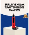 Raks Kırmızı Tüy Temizleme Cihazı Kulak Burun Pilli Ergonomik