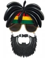 Rasta Peruklu Rasta Sakallı Bob Marley Bıyıklı Parti Gözlüğü 27x18 cm