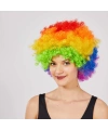 Rengarenk Kıvırcık Afro Bonus Peruk