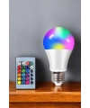 Renk Değiştirebilen RGB Işıklı Led Ampul A+Enerji 15 Watt Led Işık
