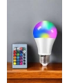 Renk Değiştirebilen RGB Işıklı Led Ampul A+Enerji 15 Watt Led Işık