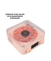 Retro Bluetooth Hoparlör PEMBE