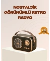 Retro Bluetooth Radyo – Nostaljik Tasarım, TF Kart ve USB Destekli