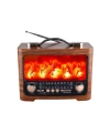 Retro Şömine Tasarımlı Bluetooth Hoparlör FM Radyo USB TF Kart Müzik Çalar