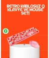 Retro Tarz Bluetooth 5.1 Klavye – Win/OSX/Android/iOS Uyumlu