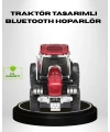 Retro Traktör Tasarımlı Kablosuz Hoparlör USB TF AUX FM Destekli