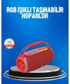 RGB LED Işıklı 20W Taşınabilir Hoparlör Bluetooth 5.3 + Type-C Şarj