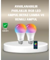RGBW Teknolojili Akıllı LED Ampul, Zamanlayıcılı