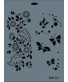 Rich New Seri N-117 Stencil 35x25 cm