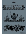 Rich New Seri N-143 Stencil 35x25 cm