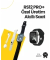 RS12 PRO+ 2025 Serisi Özel Üretim Full Ekranlı Akıllı Saat – Nabız ve Uyku Takibi, Bluetooth Arama, Garantili, Güçlü Batarya