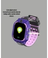 S10 Akıllı Çocuk Saati Mor Model Çift Yönlü Konuşma ve SOS Fonksiyonu