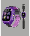 S10 Akıllı Çocuk Saati Mor Tasarım Adımsayar ve Alarm Fonksiyonlu