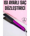 Saç Düzleştirici Isı Ayarlı Seramik Kaplama Döner Kablo Yıpranma Karşıtı