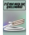 Saç Şekillendirici Wag Maşa Üçlü Yüksek Isı Ayarlı Seramik Kaplama