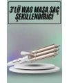 Saç Şekillendirici Wag Maşa Üçlü Yüksek Isı Ayarlı Seramik Kaplama