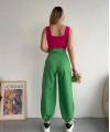 Şalvar pantolon yeşil s23202