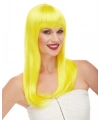 Sarı Renk Uzun Düz Parti Peruğu