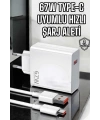 Şarj Aleti Turbo Hızlı 67W Type-C Hızlı Şarj