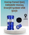 Şarj Edilebilir Güneş Enerjili Kızaklı Kamp Feneri – USB Çıkışlı, Katlanabilir, Dayanıklı ve Çok Fonksiyonlu