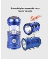 Şarj Edilebilir Güneş Enerjili Kızaklı Kamp Feneri – USB Çıkışlı, Katlanabilir, Dayanıklı ve Çok Fonksiyonlu