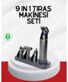Şarjlı 9’u 1 Arada Çok Amaçlı Erkek Bakım Seti Yıkanabilir Başlıklar