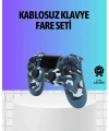 Şarjlı Kablosuz PS4 Oyun Kolu Titreşimli Hassas Kontrol