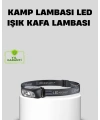 Şarjlı LED Kafa Feneri | 4 Modlu Akıllı Sensörlü Far | Su Geçirmez IPX5 Kamp ve Balıkçı Lambası