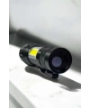 Şarjlı Metal Zoomlu El Feneri Işıldak Led Işık Taşınabilir El Lambası